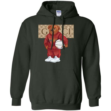 bear with hoodie gucci|Gucci hoodie reflective.